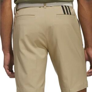 Adidas Men's Beige Flat Front Shorts